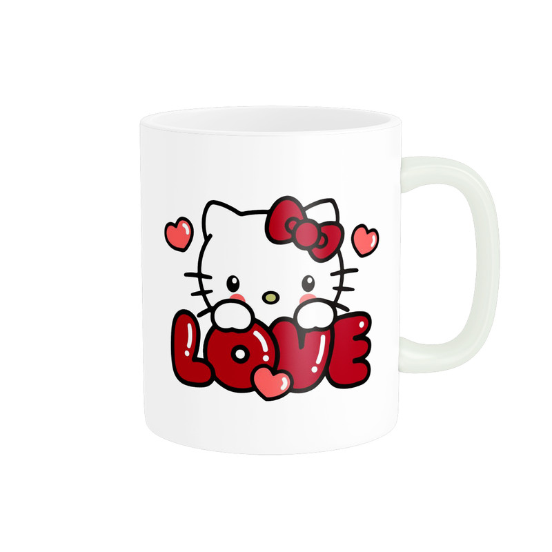 ماگ پادآفرین مدل کارتونی طرح کیتی ناز و کیوت کد p8496