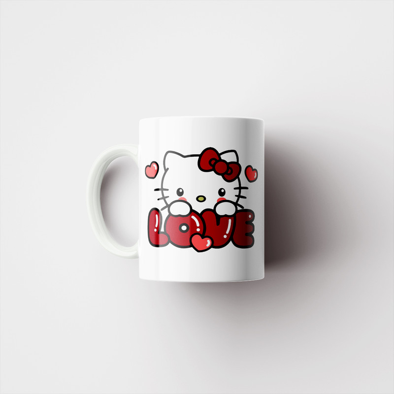 ماگ پادآفرین مدل کارتونی طرح کیتی ناز و کیوت کد p8496