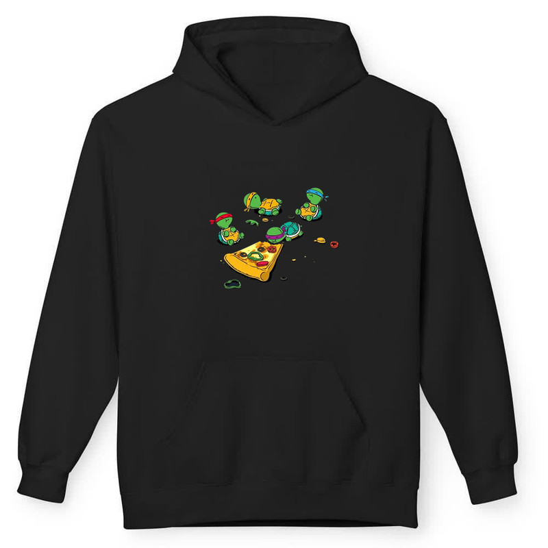 هودی مردانه پاد آفرین مدل اسپرت طرح بچه لاک پشت های نینجا کد 0475